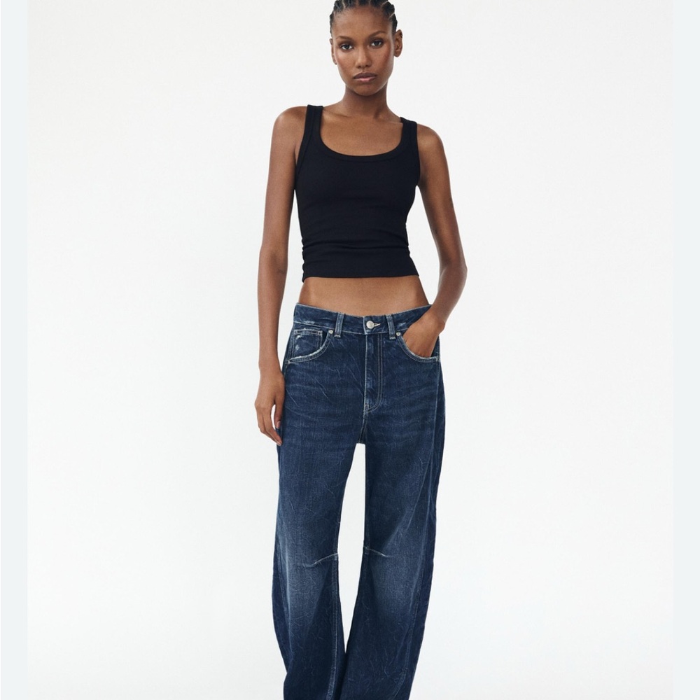 Zara Relaxed Blue Jeans with Natural Indigo Tones